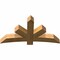 Ekena Millwork Alberta Rough Sawn Timber Gable Bracket, Western Red Cedar, 60"W x 32"H x 6"D x 6"F, 13/12 Pitch GBW060X32X0606ALB00RWR - alternate 5